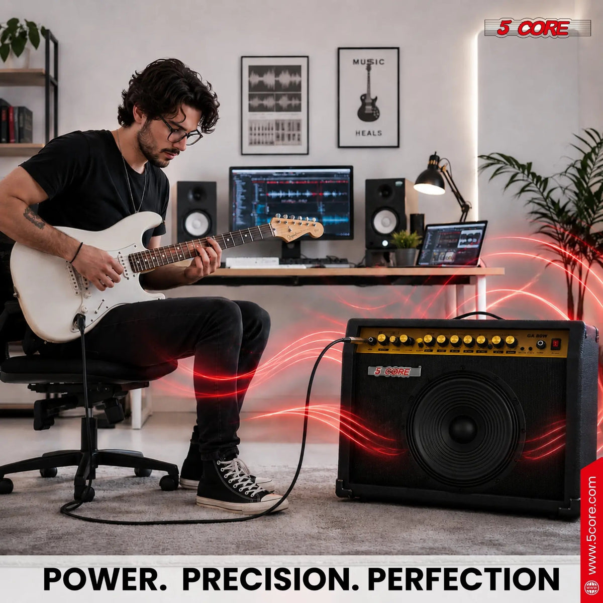 5 Core 10 Inch Guitar Speaker 60W Replacement 16 Ohm Amplifier Driver - HONORABLE VETERANS SOLUTIONS