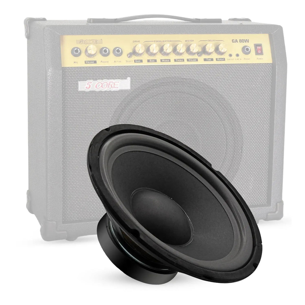 5 Core 10 Inch Guitar Speaker Replacement 600W 8 Ohm Low Distortion for Electric Guitar Amp Cabinet - HONORABLE VETERANS SOLUTIONS