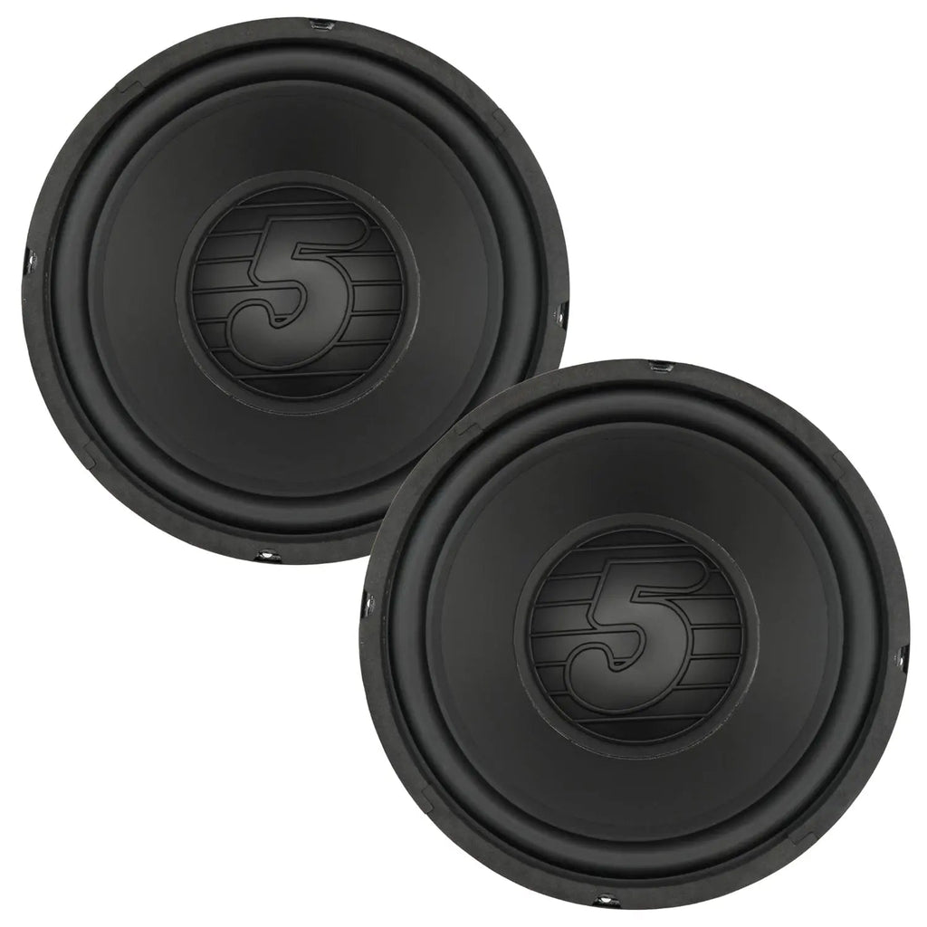 5 Core 10" Subwoofer Pair 1500W Car Woofer 4 Ohm Replacement Deep Bass Sub Loud Speaker for Vehicle - HONORABLE VETERANS SOLUTIONS