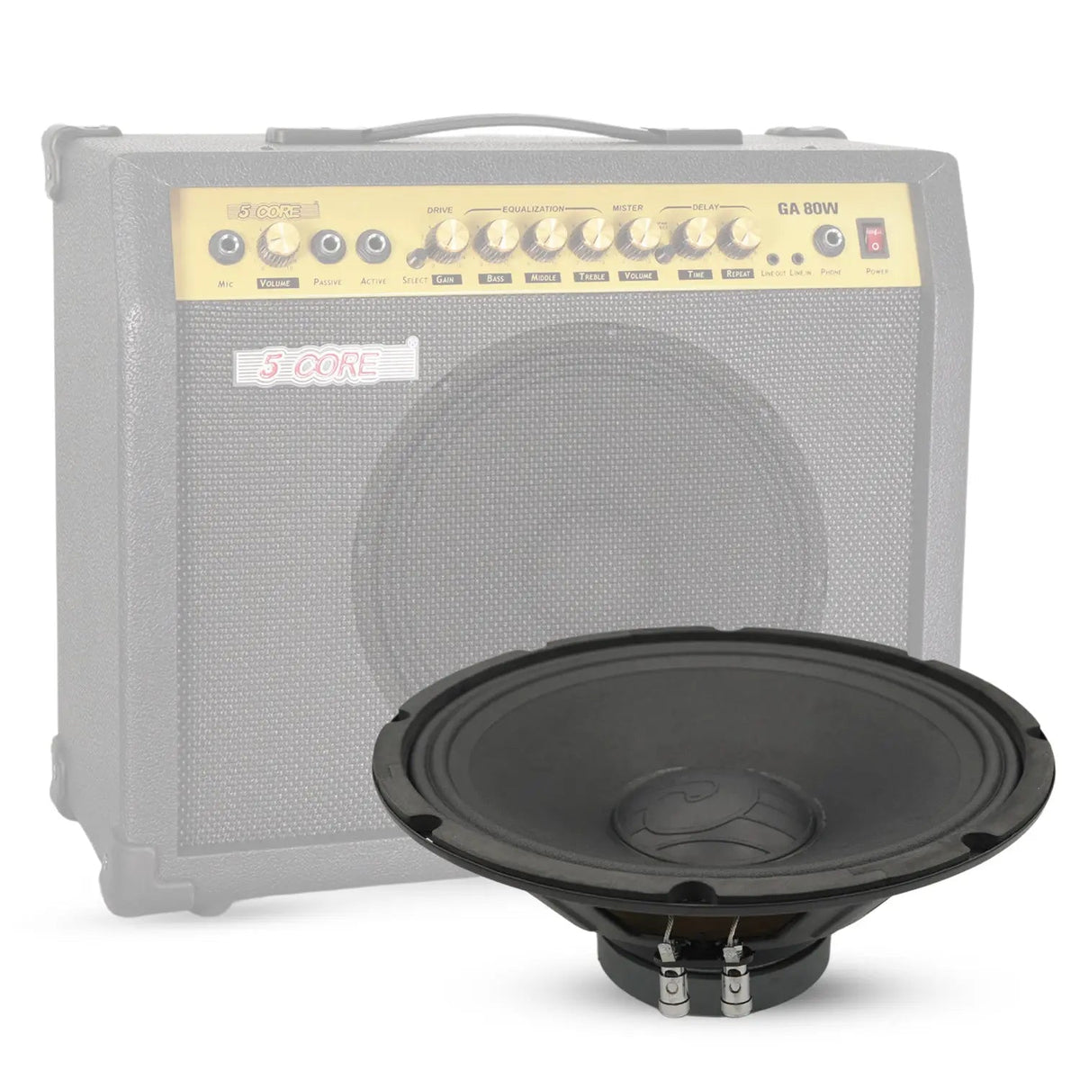 5 Core 12 Inch Guitar Speaker 200W 8 Ohm Amp Cabinet Replacement Amplifier Woofer - HONORABLE VETERANS SOLUTIONS
