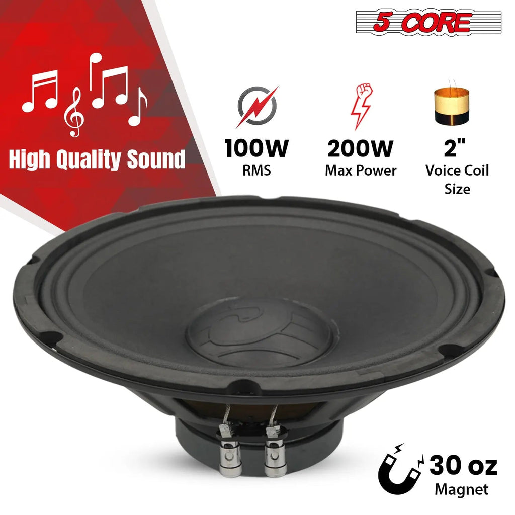 5 Core 12 Inch Guitar Speaker 200W 8 Ohm Amp Cabinet Replacement Amplifier Woofer - HONORABLE VETERANS SOLUTIONS
