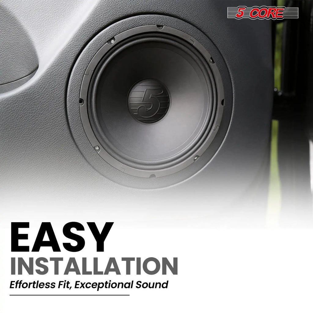 5 Core 12 Inch Speaker Car Audio 200W Powerful Replacement Component Driver 4Ohm Loudspeaker System - HONORABLE VETERANS SOLUTIONS