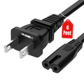 5 Core 2 Prong AC Power Cord 6Ft Replacement TV PlayStation PS4 PS5 Cable for Speaker Monitor Xbox - HONORABLE VETERANS SOLUTIONS