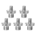 5 Core 3/8 to 1/4 Adapter 5Pcs Camera Mount Durable Tripod Screw Adapter for DSLR Monopod Microphone - HONORABLE VETERANS SOLUTIONS