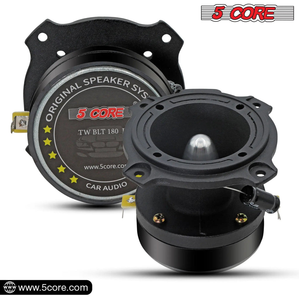 5 Core 6.5 Inch Midrange Door Speaker + Tweeter Combo 580W PMPO Subwoofer Audio 300W PMPO Tweeters - HONORABLE VETERANS SOLUTIONS