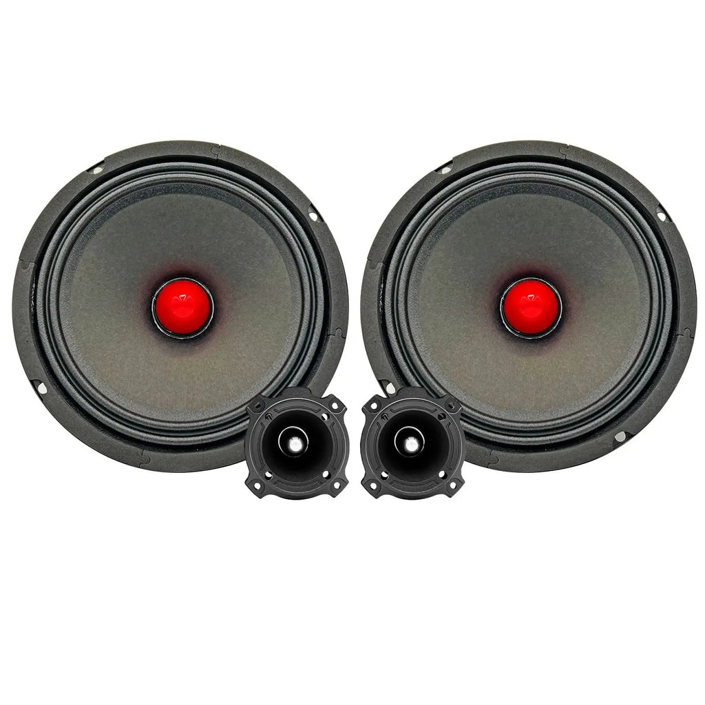 5 Core 6.5 Inch Midrange Door Speaker + Tweeter Combo 580W PMPO Subwoofer Audio 300W PMPO Tweeters - HONORABLE VETERANS SOLUTIONS