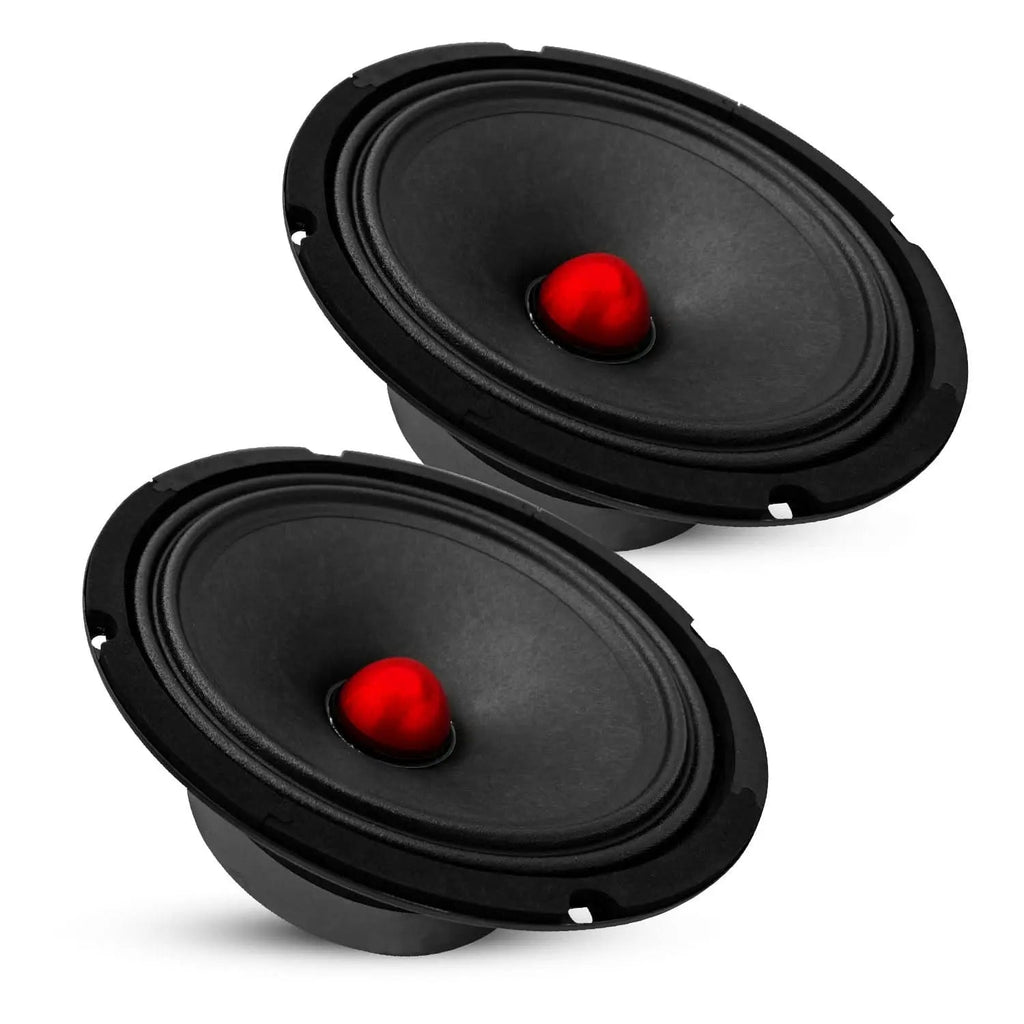 5 Core 8" Subwoofer Speaker Pair 500W Mid Range Car Audio Sub Woofer 4Ohm Bass Replacement Driver - HONORABLE VETERANS SOLUTIONS