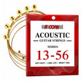 5 Core Acoustic Guitar 6 String Set Medium Gauge Steel Carbon Core Bright Powerful Tone Heavy Duty - HONORABLE VETERANS SOLUTIONS
