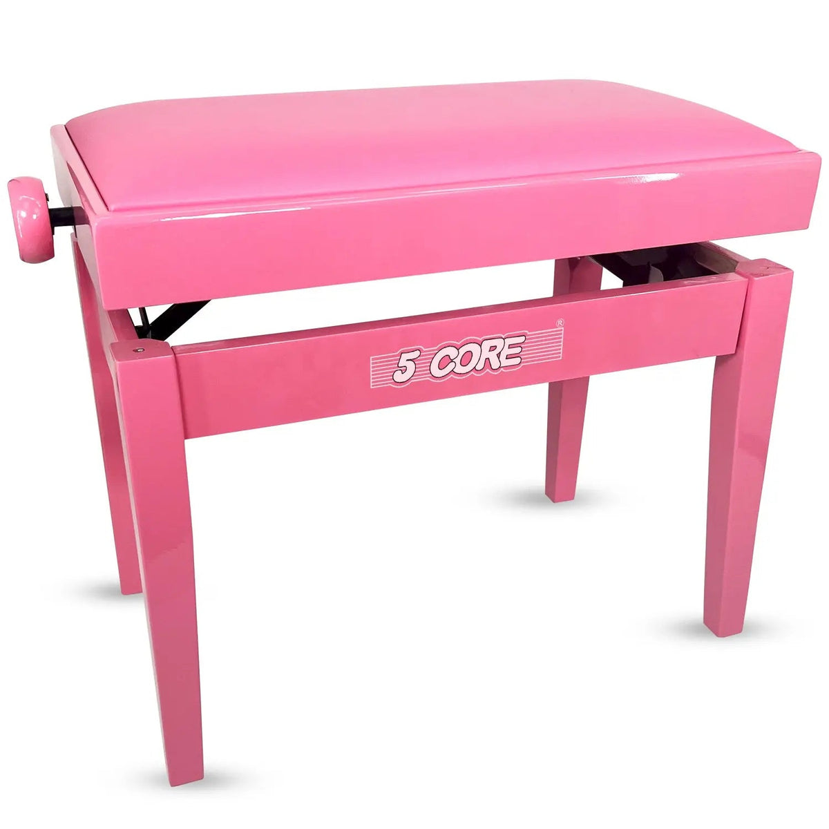 5 Core Adjustable Piano Bench Thick 3.25" Solid Wood Keyboard Stool Heavy Duty Musician Chair - HONORABLE VETERANS SOLUTIONS