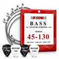 5 Core Bass Guitar Strings Brass Phosphor Bronze Light Gauge Bright Tone 5 String Set - HONORABLE VETERANS SOLUTIONS