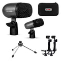 5 Core Conga Mic Snare Tom Microphone Drum Kit Condenser XLR Instrument Mics - HONORABLE VETERANS SOLUTIONS