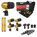 5 Core Drum Microphone Kit 7 Piece All Metal Drummer Instrument Mics Tom/Snare & Cymbals Set - HONORABLE VETERANS SOLUTIONS