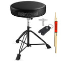 5 Core Drum Throne 3" Padded Drum Seat Height Adjustable Drumming Chair for Practice and Performance - HONORABLE VETERANS SOLUTIONS