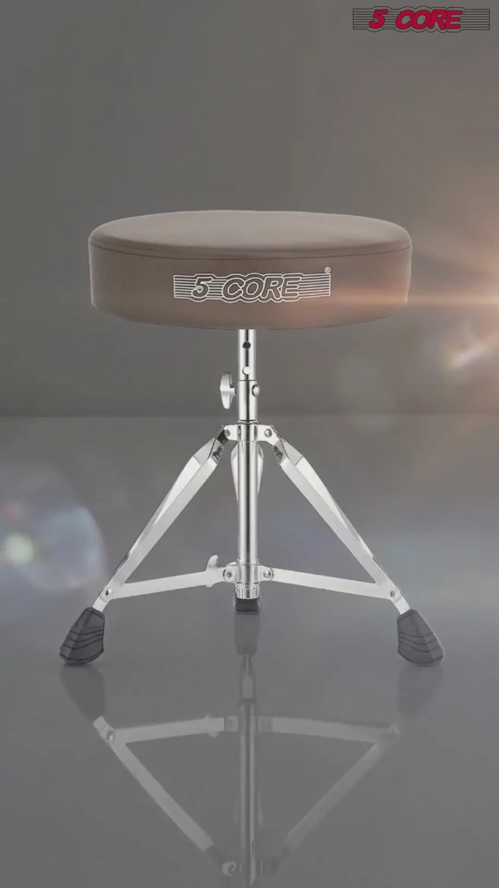 5 Core Drum Throne 3" Padded Drum Seat Height Adjustable Drumming Chair for Practice and Performance - HONORABLE VETERANS SOLUTIONS