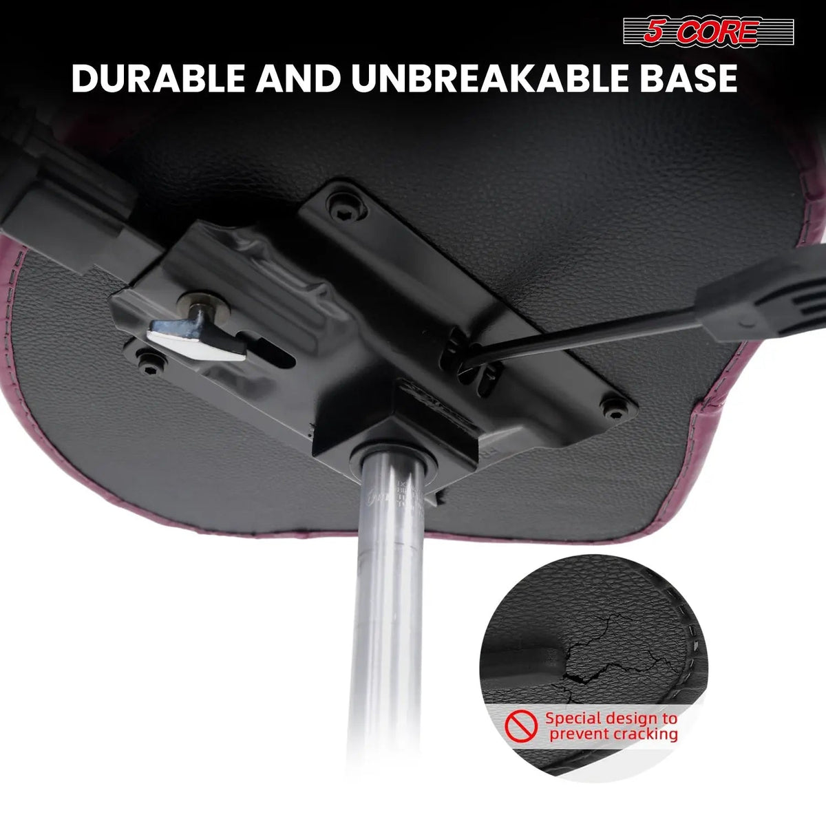 5 Core Drum Throne 4" Padded Seat w Backrest Airlift Adjustable Chair Ergonomic Drummer Stool - HONORABLE VETERANS SOLUTIONS