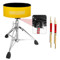 5 Core Drum Throne 5" Padded Drummer Seat Adjustable Drumming Chair w Luxury Velvet Top - HONORABLE VETERANS SOLUTIONS