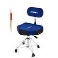 5 Core Drum Throne w Backrest 4" Padded Stool Airlift Adjustable Drummer Chair - HONORABLE VETERANS SOLUTIONS