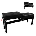 5 Core Duet Piano Bench 3.5 Inch Padded Cushioned Stool Wooden Heavy Duty Musician Chair w Storage - HONORABLE VETERANS SOLUTIONS