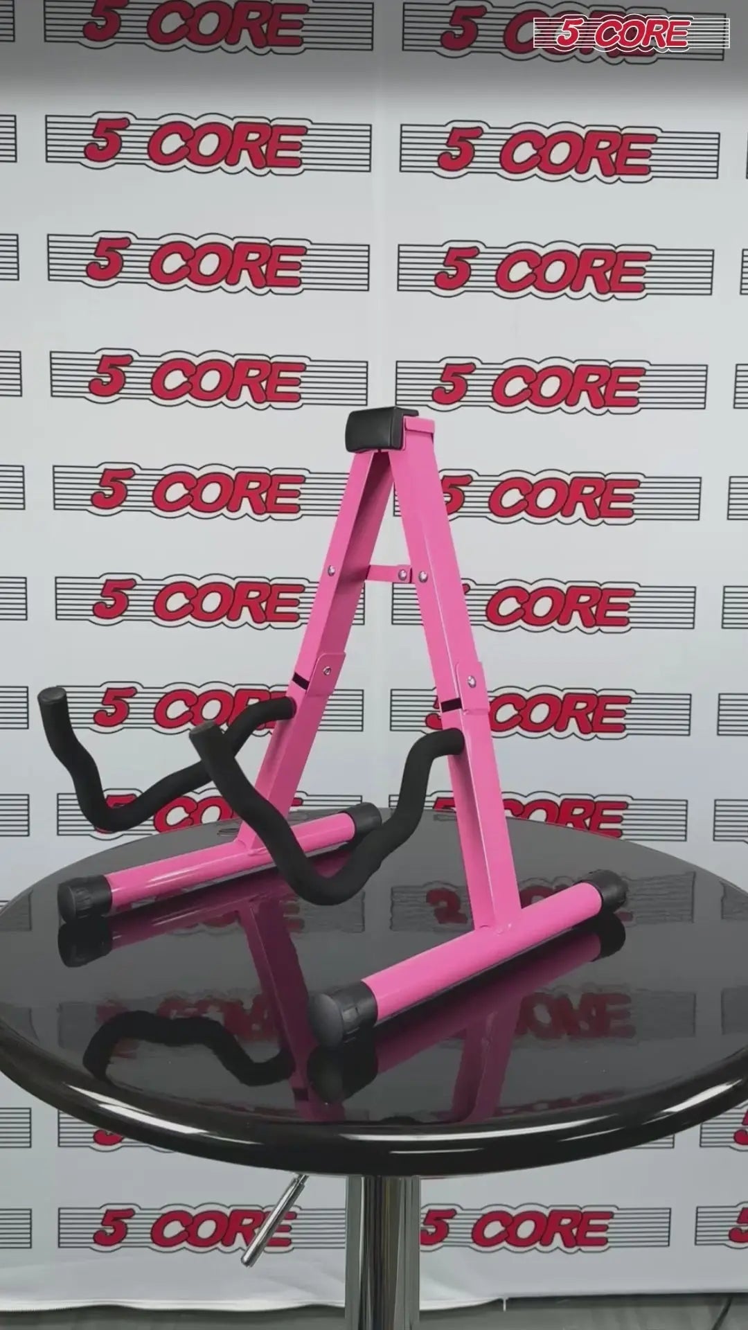 5 Core Guitar Stand A Frame w Soft Foam Arm Non Slip Rubber for Acoustic Electric Bass - HONORABLE VETERANS SOLUTIONS