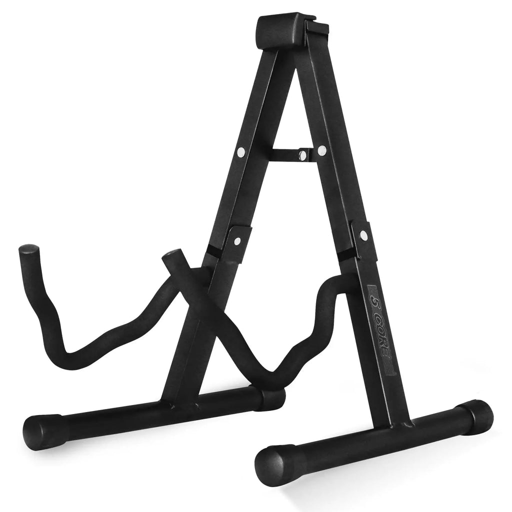 5 Core Guitar Stand A Frame w Soft Foam Arm Non Slip Rubber for Acoustic Electric Bass Ukulele - HONORABLE VETERANS SOLUTIONS