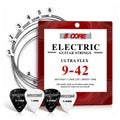 5 Core Guitar Strings Nickel Plated Acoustic Electric Guitar String Set w Picks - HONORABLE VETERANS SOLUTIONS