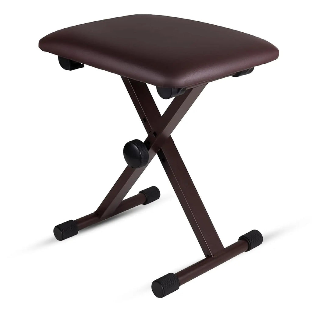 5 Core Keyboard Bench 2 Inch Padded Cushioned Piano Stool Height Adjustable 19" Guitar Seat Portable - HONORABLE VETERANS SOLUTIONS