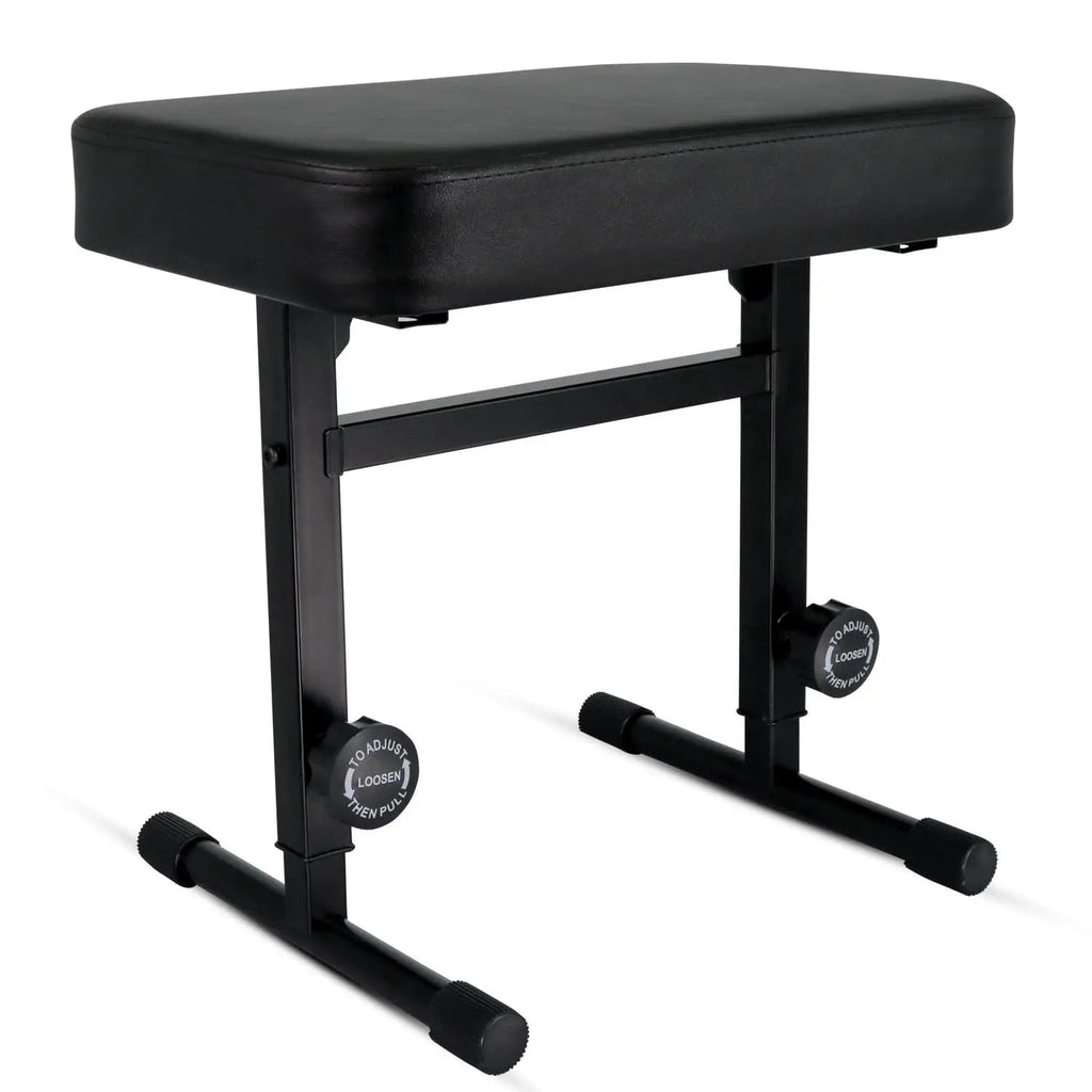 5 Core Keyboard Bench 3" Padded Cushioned Piano Stool Height Adjustable Guitar Seat Folding Portable - HONORABLE VETERANS SOLUTIONS