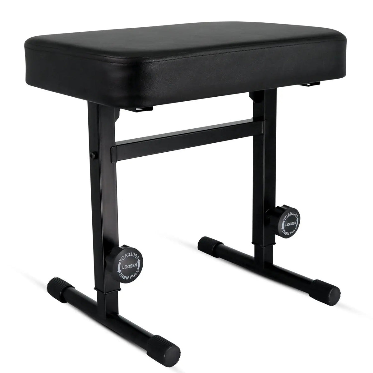 5 Core Keyboard Bench 3" Padded Cushioned Piano Stool Height Adjustable Guitar Seat Folding Portable - HONORABLE VETERANS SOLUTIONS