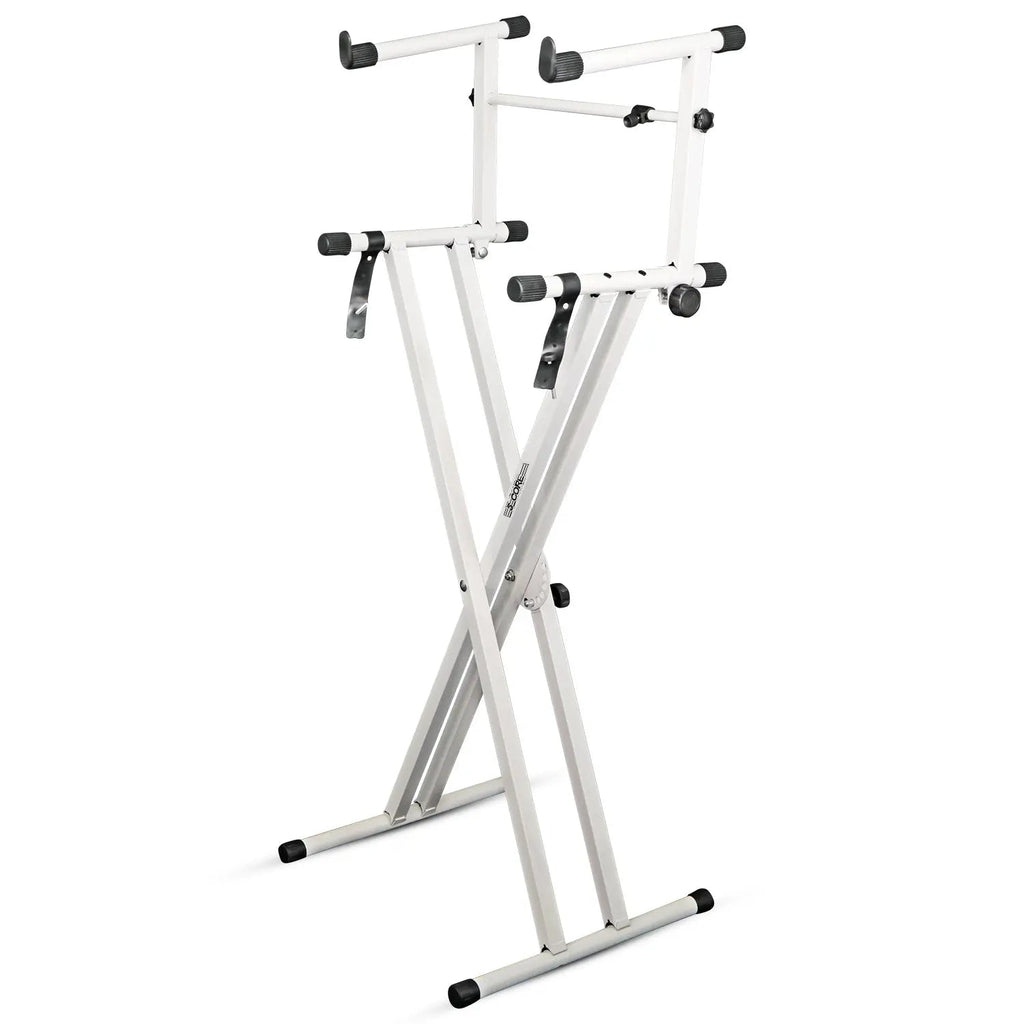 5 Core Keyboard Stand 2 Tier Doubled X Shape Adjustable Heavy Duty Key Board DJ Controller Stands - HONORABLE VETERANS SOLUTIONS