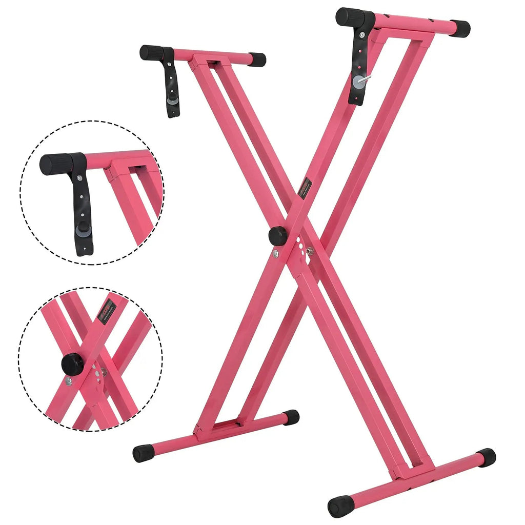 5 Core Keyboard Stand Dual X Shape Adjustable Foldable Portable Key Board DJ Controller Stands - HONORABLE VETERANS SOLUTIONS