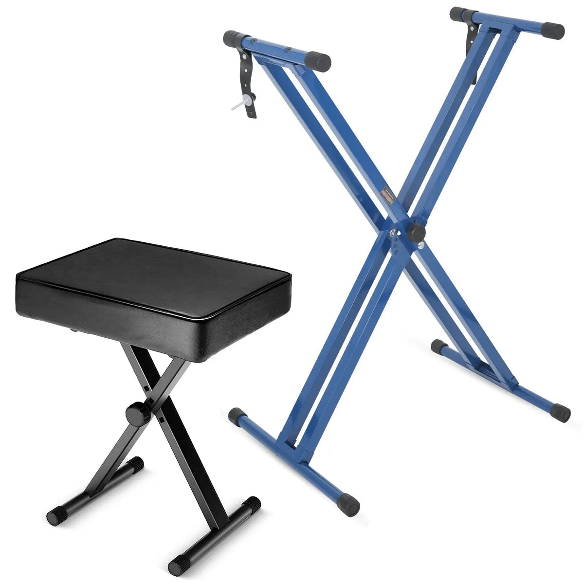 5 Core Keyboard Stand Piano Bench Combo Adjustable Key Board Stands 3" Padded Musician Chair Set - HONORABLE VETERANS SOLUTIONS