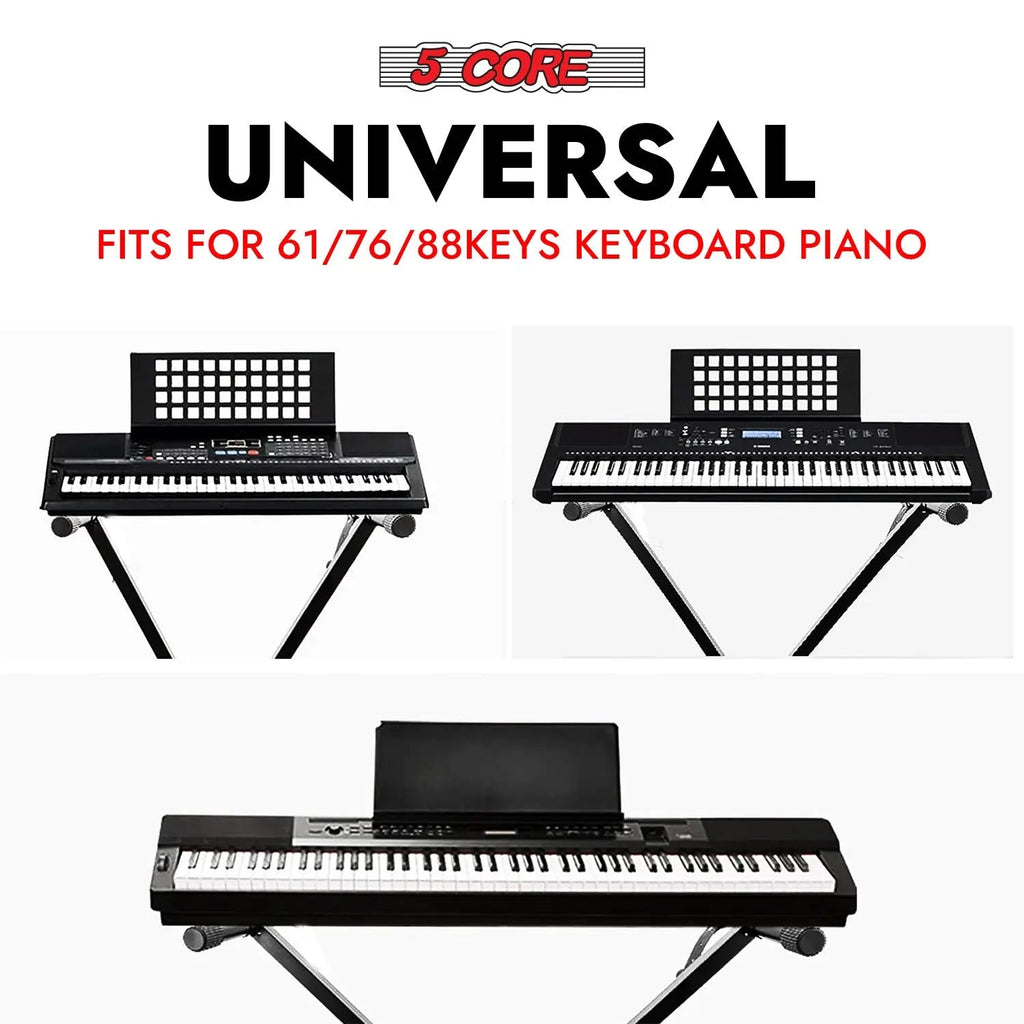 5 Core Keyboard Stand X Shape Height Adjustable Foldable Portable Key Board DJ Controller Stands - HONORABLE VETERANS SOLUTIONS