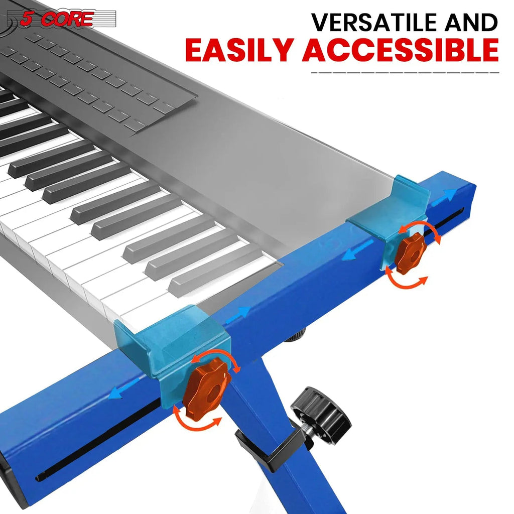 5 Core Keyboard Stand Z Shape Adjustable Foldable Heavy Duty Key Board Piano DJ Controller Stands - HONORABLE VETERANS SOLUTIONS