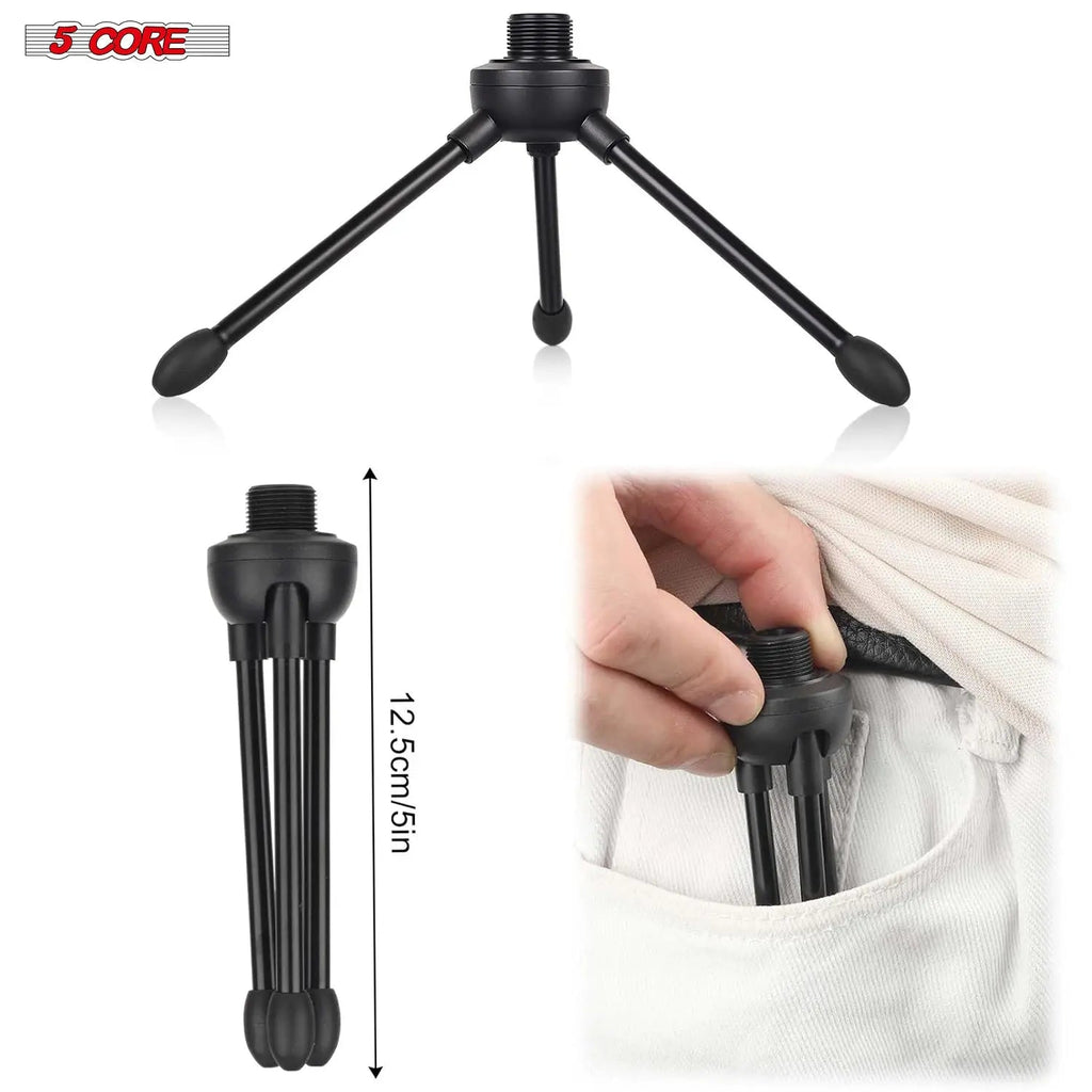 5 Core Kick Drum Microphone XLR Dynamic Cardioid Big Bass Mic Professional Metal Build Set - HONORABLE VETERANS SOLUTIONS