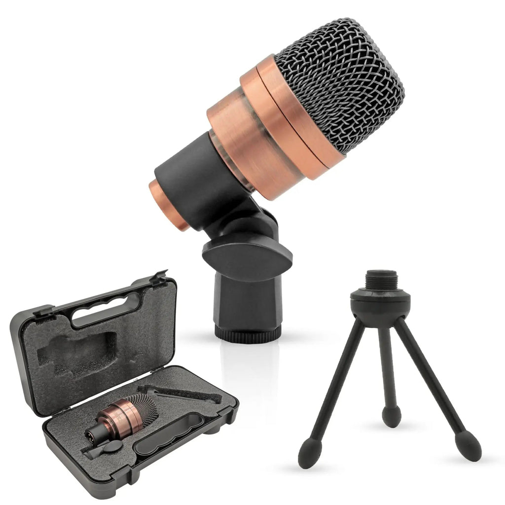 5 Core Kick Drum Microphone XLR Dynamic Cardioid Big Bass Mic Professional Metal Build Set - HONORABLE VETERANS SOLUTIONS