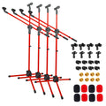 5 Core Mic Stand 4Pcs Floor Height Adjustable Tripod Microphone Stands w Telescoping Boom Arm - HONORABLE VETERANS SOLUTIONS