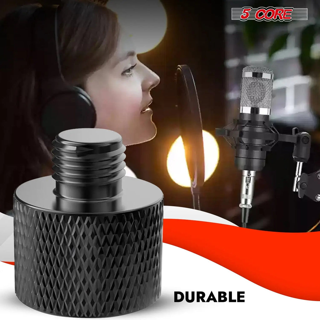 5 Core Mic Stand Adapter 12 Pieces 5/8 Female to 3/8 Male Screw Thread Conversion Connector - HONORABLE VETERANS SOLUTIONS