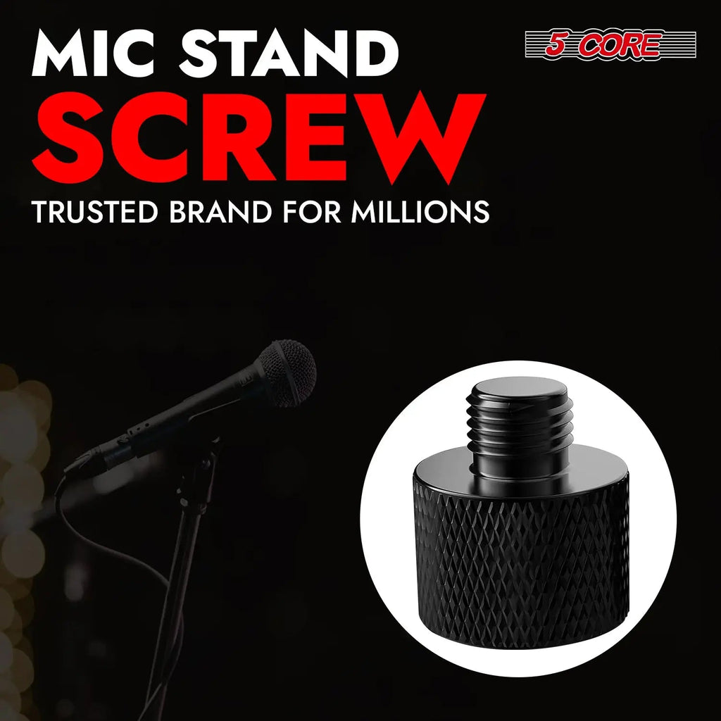 5 Core Mic Stand Adapter 12 Pieces 5/8 Female to 3/8 Male Screw Thread Conversion Connector - HONORABLE VETERANS SOLUTIONS