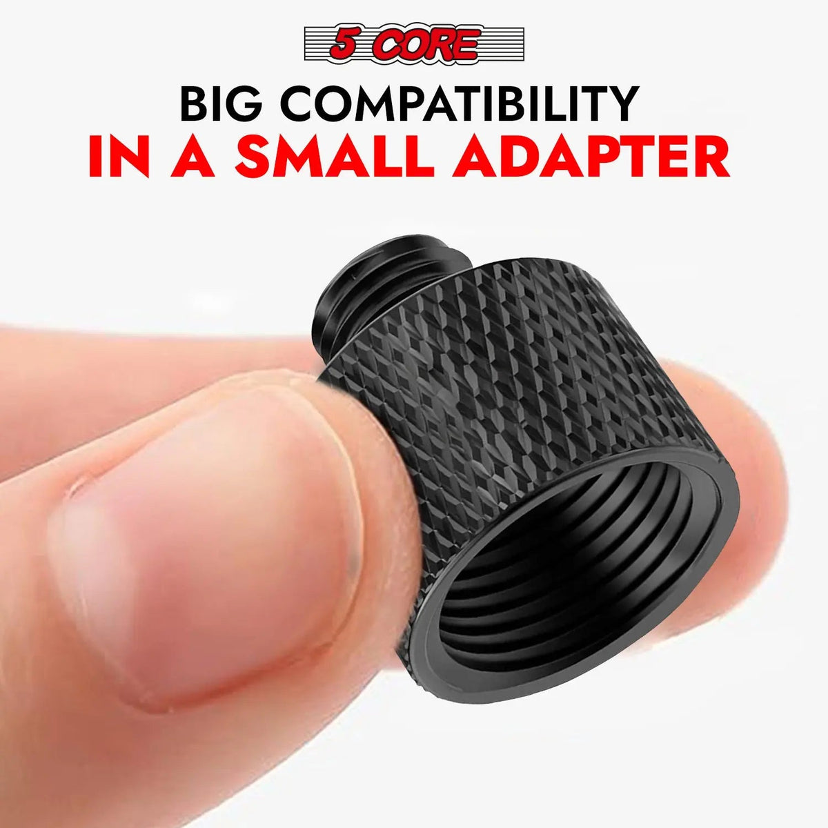 5 Core Mic Stand Adapter 12 Pieces 5/8 Female to 3/8 Male Screw Thread Conversion Connector - HONORABLE VETERANS SOLUTIONS