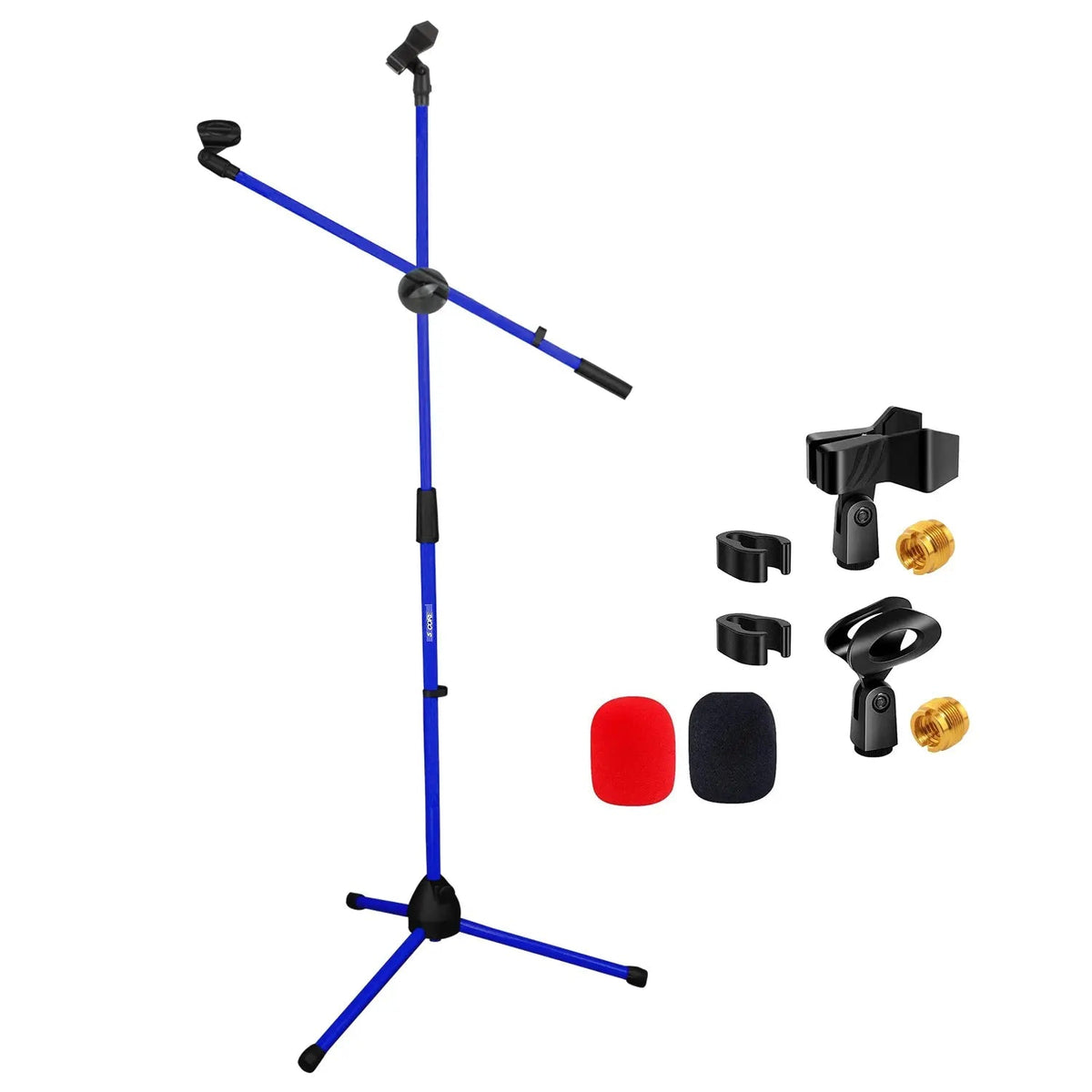 5 Core Mic Stand Floor Height Adjustable Tripod Microphone Stands w Extending Telescoping Boom Arm - HONORABLE VETERANS SOLUTIONS