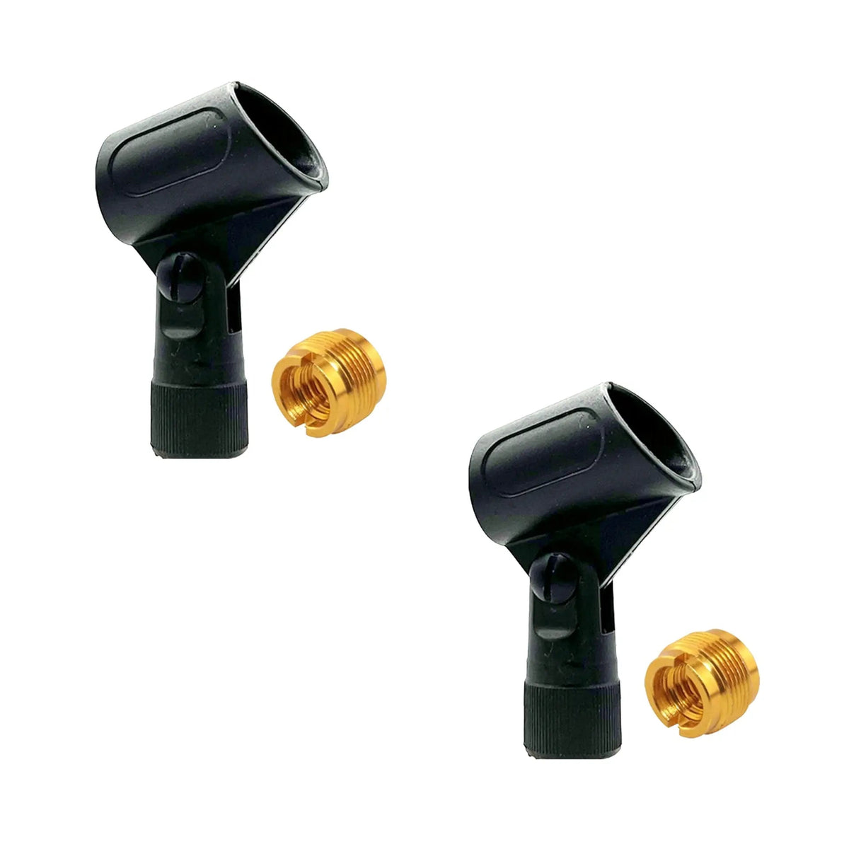 5 Core Microphone Clip Holder 2 Pieces with Screw Adapters 5/8 to 3/8 Inch - HONORABLE VETERANS SOLUTIONS