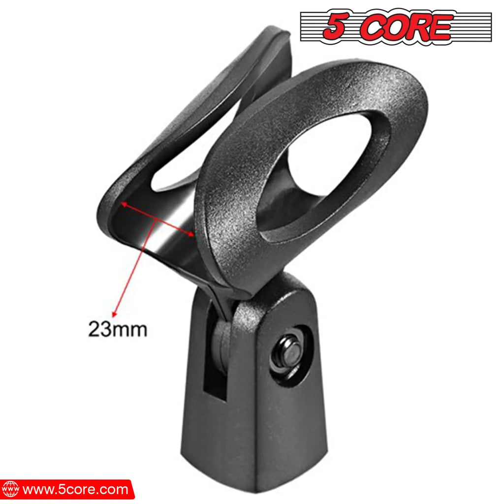 5 Core Microphone Clip Holder 4 Pieces with Screw Adapters 5/8 to 3/8 Inch - HONORABLE VETERANS SOLUTIONS