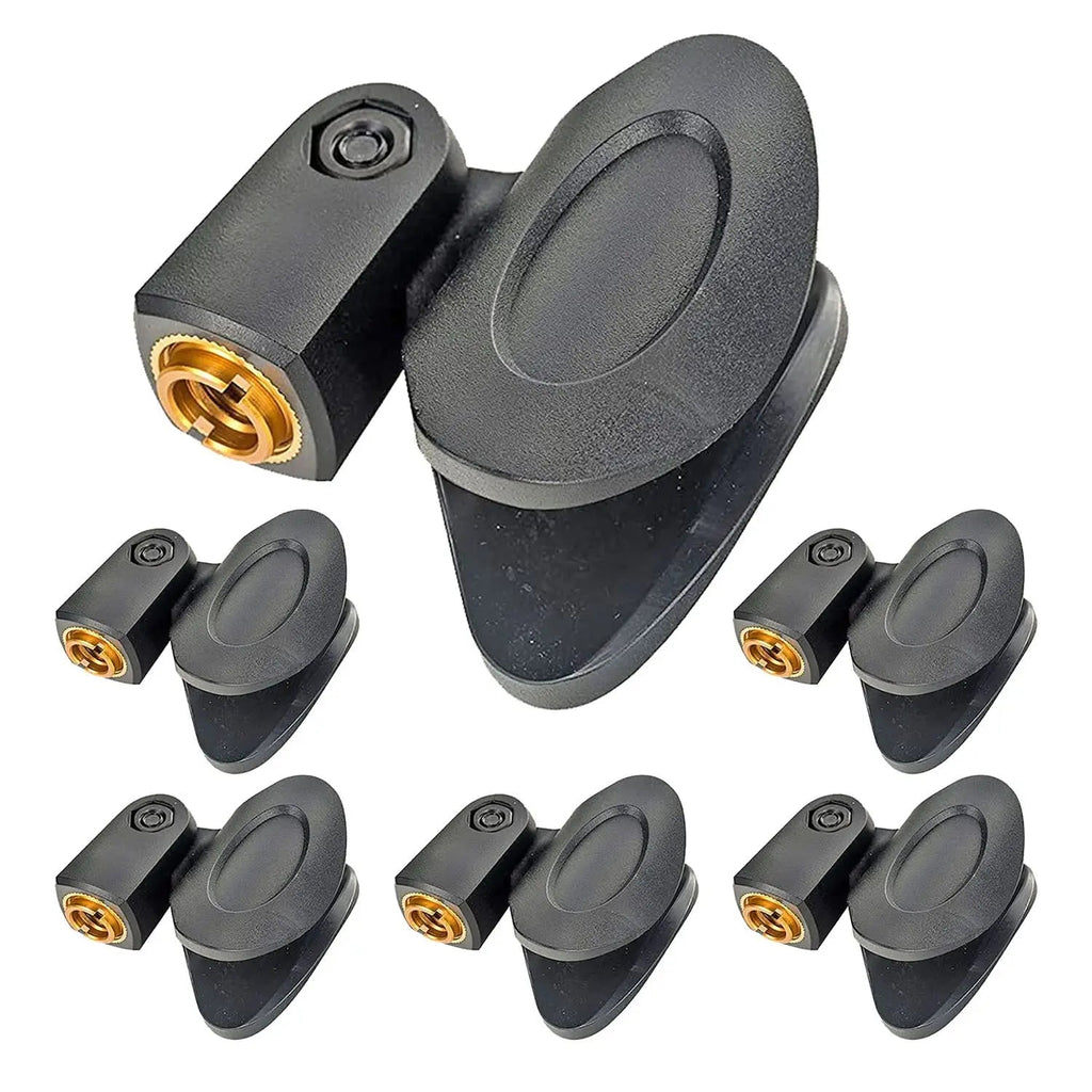 5 Core Microphone Clip Holder 6 Pieces with Screw Adapters 5/8 to 3/8 Inch - HONORABLE VETERANS SOLUTIONS