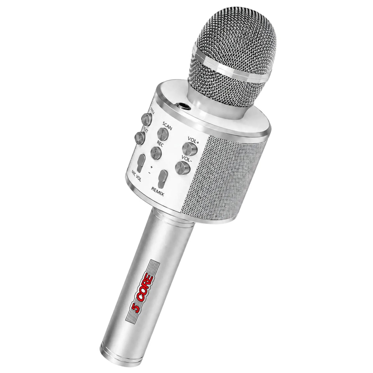 5 Core Microphone Wireless Karaoke Mic With Speaker 3 in 1 Portable Bluetooth Microfono Inalambrico - HONORABLE VETERANS SOLUTIONS