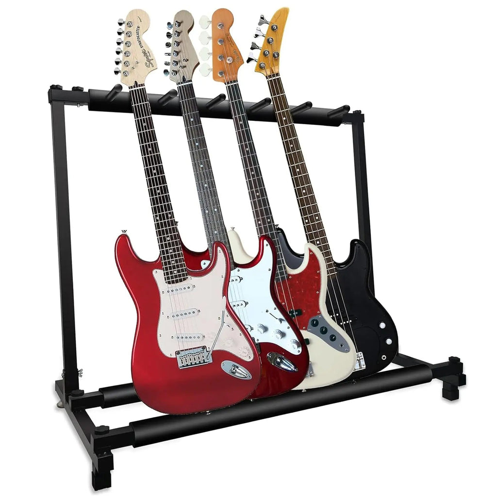 5 Core Multi Guitar Rack Stand Floor 5 Slot Adjustable Flying V Guitars Holder - HONORABLE VETERANS SOLUTIONS
