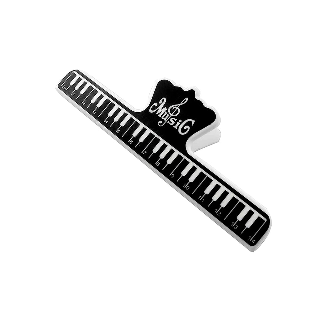 5 Core Music Sheet Holder Clip Durable Black Plastic Page Holder for Piano Keyboard Violin - HONORABLE VETERANS SOLUTIONS