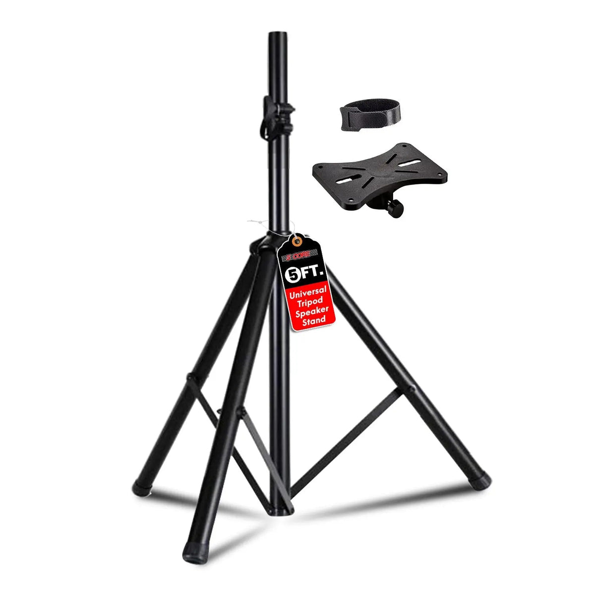 5 Core Speaker Stand Height Adjustable 60" Heavy Duty PA DJ Tripod Studio Monitor Stands - HONORABLE VETERANS SOLUTIONS