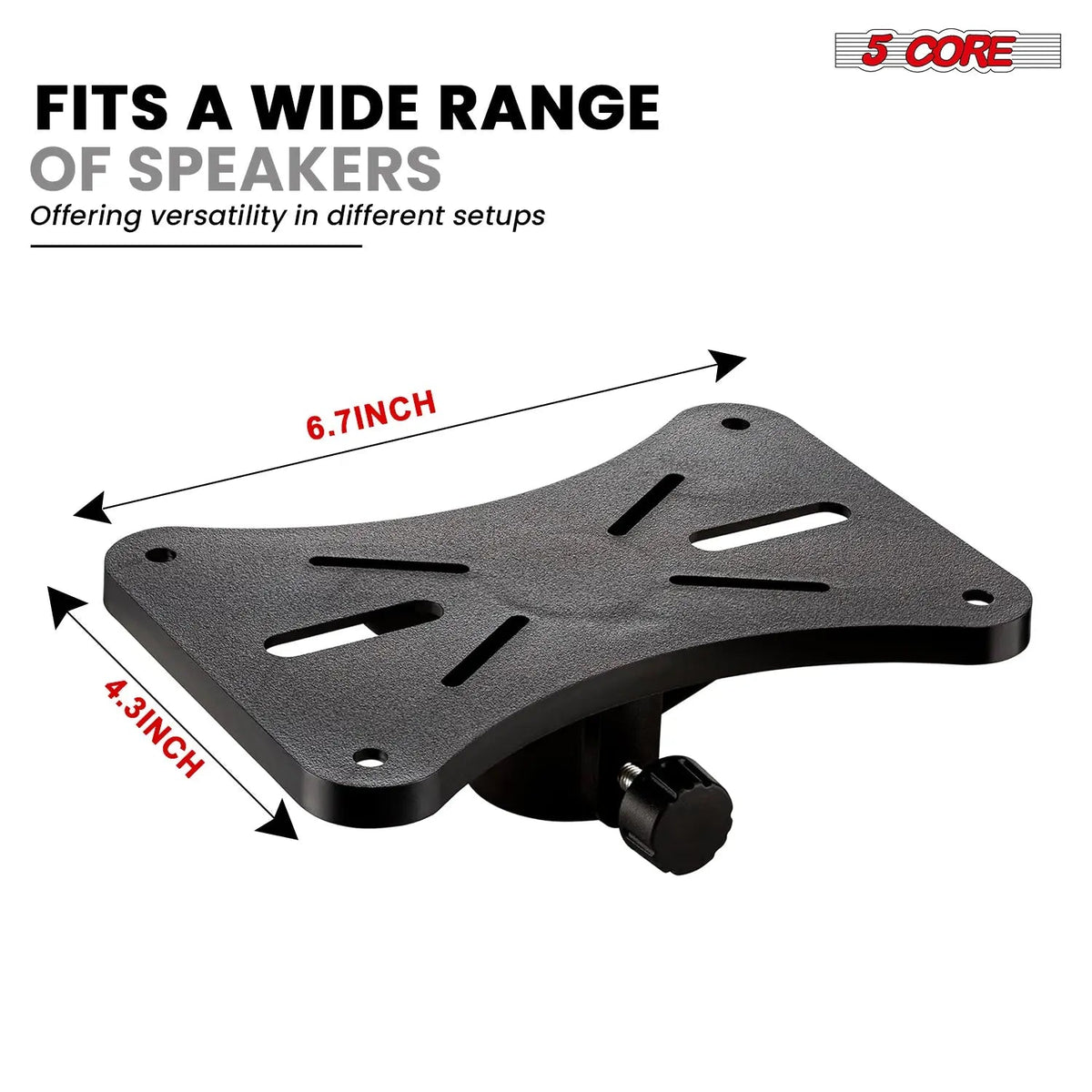 5 Core Speaker Stand Height Adjustable PA DJ Tripod Studio Monitor Stands w 35mm Compatible Insert - HONORABLE VETERANS SOLUTIONS