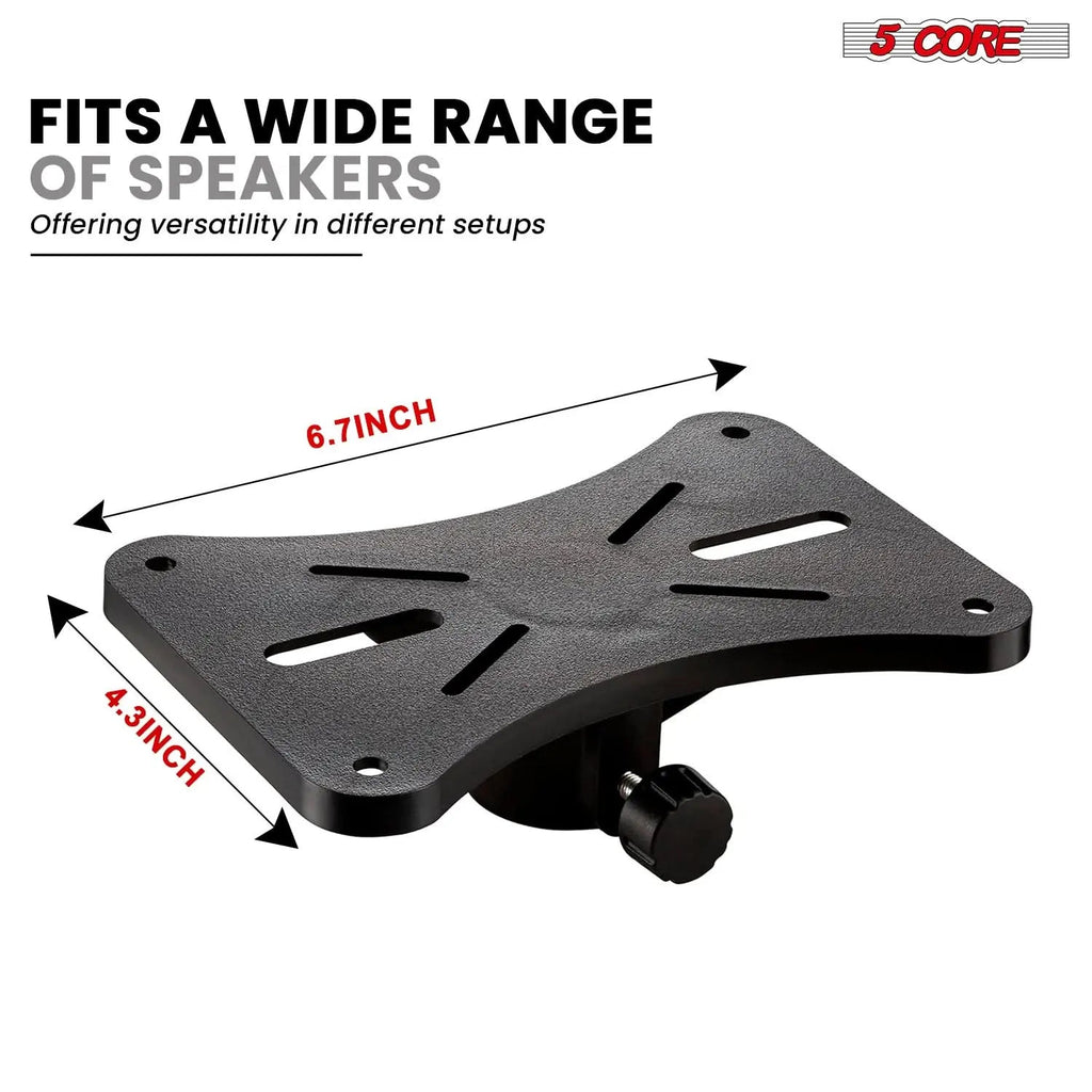 5 Core Speaker Stand Pair Height Adjustable 36" Heavy Duty PA DJ Tripod Studio Monitor Stands - HONORABLE VETERANS SOLUTIONS