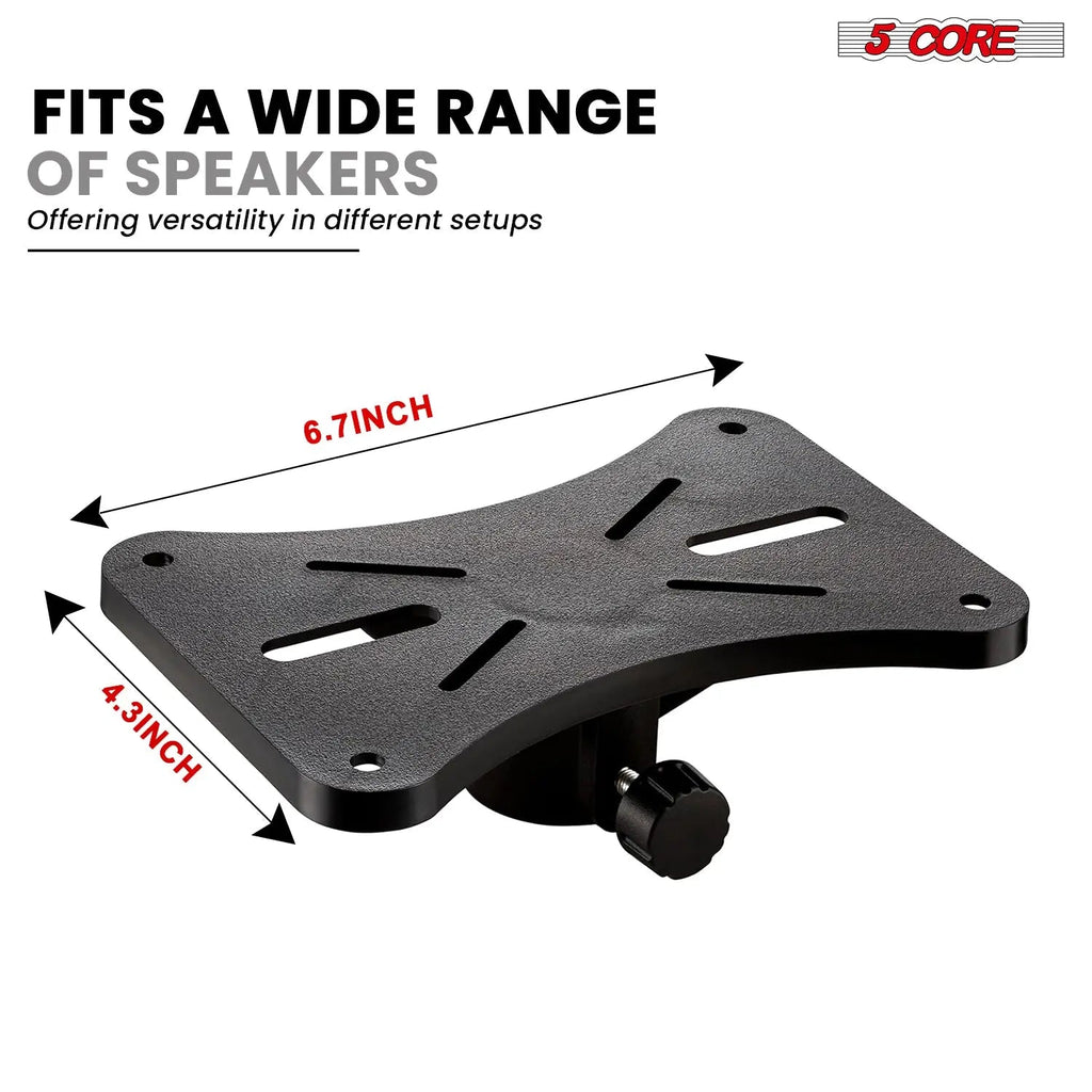 5 Core Speaker Stand Pair Height Adjustable 54" Heavy Duty PA DJ Tripod Studio Monitor Stands - HONORABLE VETERANS SOLUTIONS
